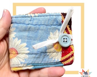 Vintage Quilt Card Slot Wallet