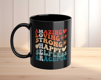 Tasse mit Spruch „amazing Mother“, perfekt als Geschenk zum Muttertag oder Geburtstag, Kaffeebecher für Mama, Geschenkidee