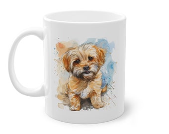 Hundeliebhaber Tasse in Wasserfarben-Optik: Perfektes Geschenk für Tierbesitzer und Hundefreunde