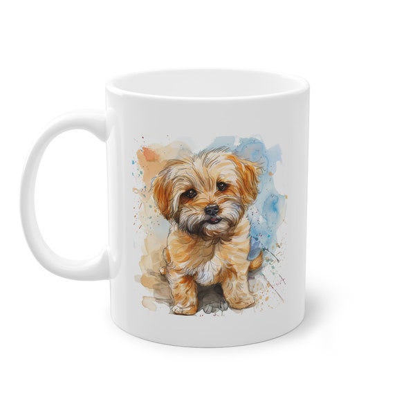 Hundeliebhaber Tasse in Wasserfarben-Optik: Perfektes Geschenk für Tierbesitzer und Hundefreunde