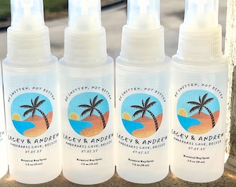 Personalized Bug Spray Wedding Favors: All Natural, Custom Label