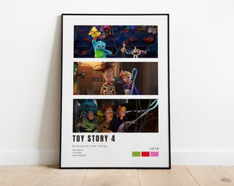 Toy Story 4 Tv Show Poster | Modern Movie Poster Print | Toy Story 4 Poster Wall Decor | DIGITAL FILES