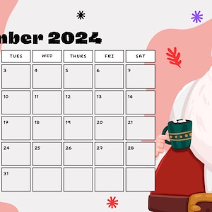 December 2024 Printable calendar Template