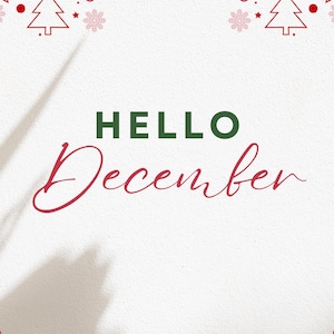 December 2024 Printable Calendar | Monthly Planner PNG | Festive Holiday Organizer | Instant Download