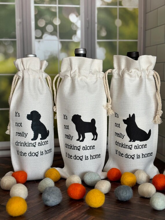 Funny Dog Breed Wine Bag – Gift for Dog Lovers