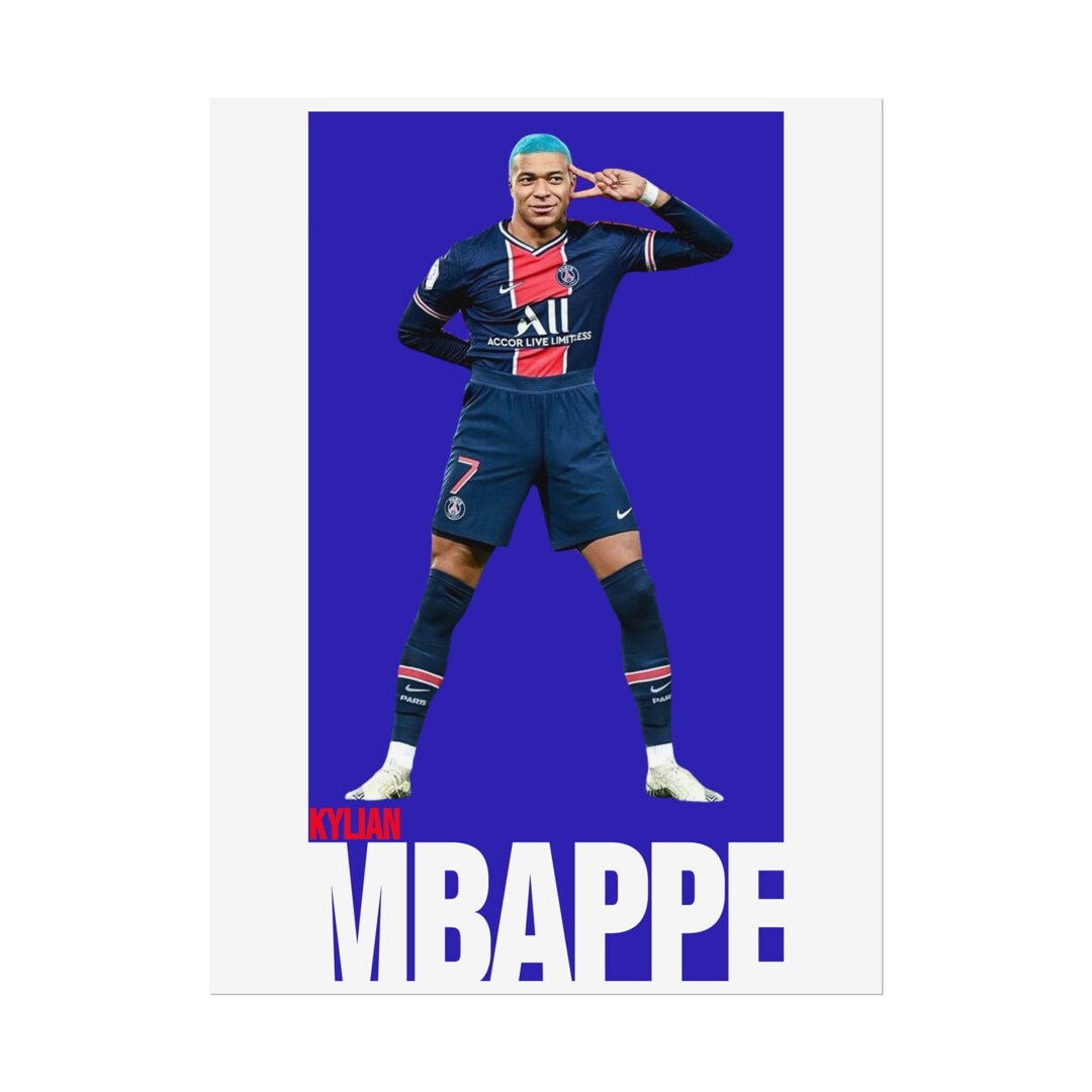 Kylian Mbappe Rolled Psoter Wall Art - Etsy