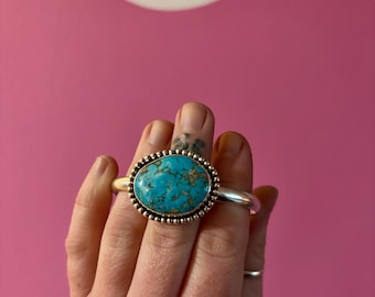 Kingman Turquoise Cuff Bracelet Small