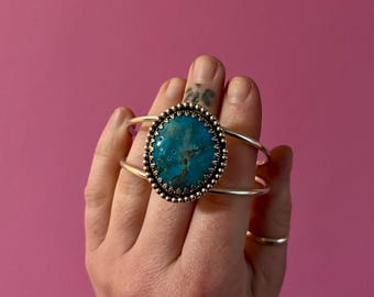 Kingman Turquoise Cuff Bracelet Large