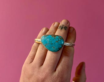 Kingman Turquoise Cuff Bracelet Large