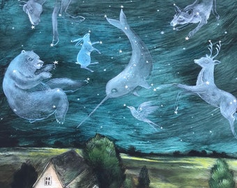 Elizabeth Foster fine art print "Sky of Wonder" stars constellation