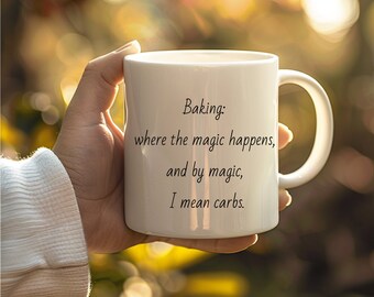 ceramic coffee mug, baking mug, baker gift, funny chef mug, gift for everyone, star baker, mug, ceramic mug, pastry chef, baking lover