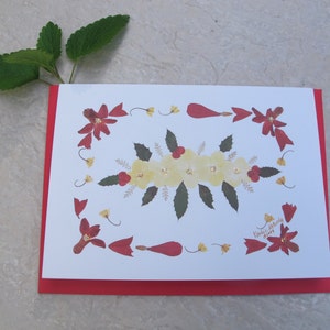 Kathie McCurdy Botanical Art Hydrangea Holly Christmas Holiday Greeting Cards - Package of 12