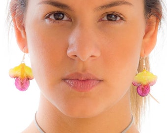 Hanami Orchid Petal Earrings.