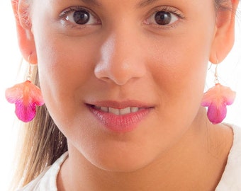 Hanami Orchid Petal Earrings.