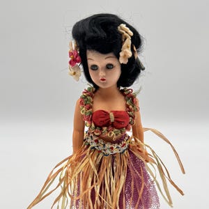 Vintage 1960s Hula Dancer Doll - Rare Hawaiian Collectible - Made in Japan/Hong Kong - Jointed Limbs!