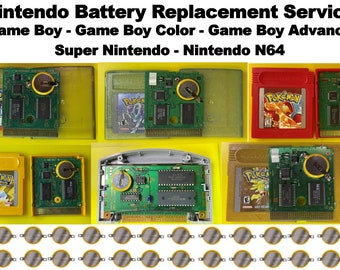 Save Battery Replacement Service - Game boy, Pokemon, N64, SNES,& More