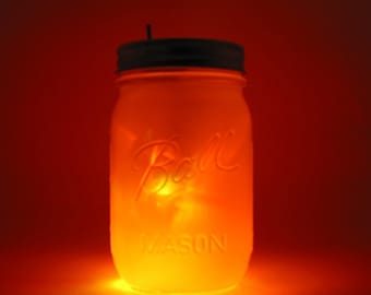 Sun and Moon Mason Jar Night Light