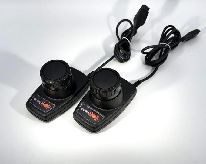 Vintage Rare Atari 2600 Driving Paddle Controllers - Indy 500 Special ...