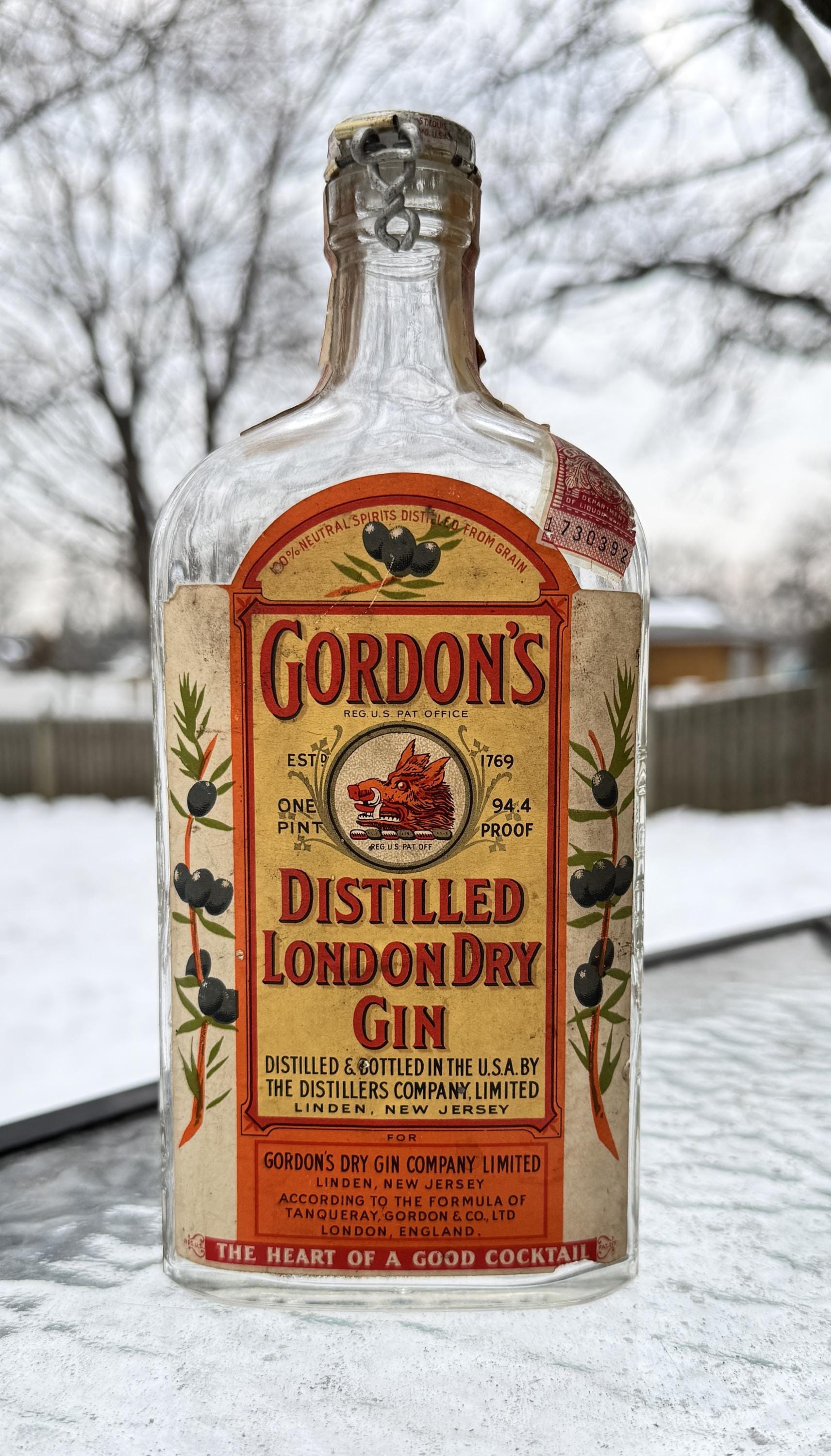 Antique Gordons Gin - Etsy Canada