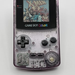Nintendo Game Boy Color - Morado atómico - CGB-001 - Lente de pantalla nueva - Limpiada, probada y funcionando - Muy buen estado