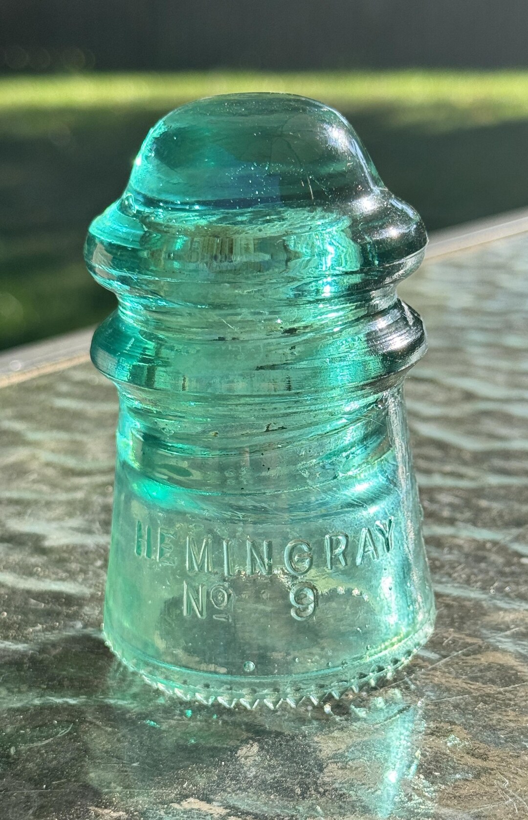 Vintage Hemingray No. 9 Aqua Glass Insulator – Patented May 2 -1893 - Etsy
