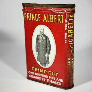 prince albert crimp cut tobacco tin 1907 Rare NOW KING Pocket Prince Albert (tobacco) - Wikipedia