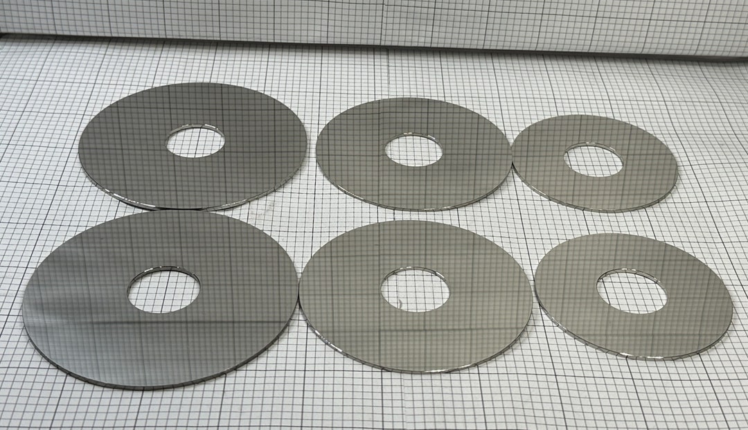 6 Computer Hard Drive Platters Fully Disassembled for Use in Your