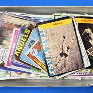 Vintage gemischtes Sammelkarten-Set – Star Wars MLB Football 1979–1981 Box