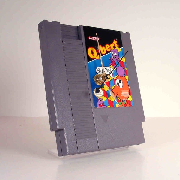 VINTAGE Nintendo Qbert Cartridge Clock (1985) SALE :)