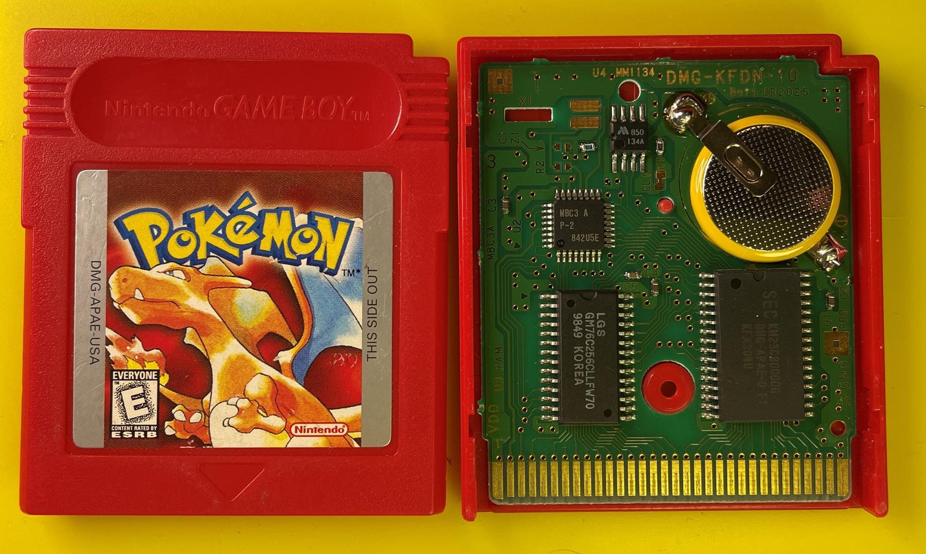  Pokemon Red Version - Working Save Battery (Renewed