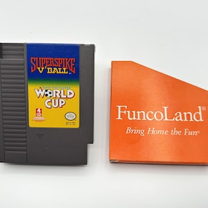 スーパースパイクVボール/ワールドカップサッカー（任天堂エンターテイメントシステム、1990）カートリッジのみ - クリーニング済み/テスト済み/動作中
