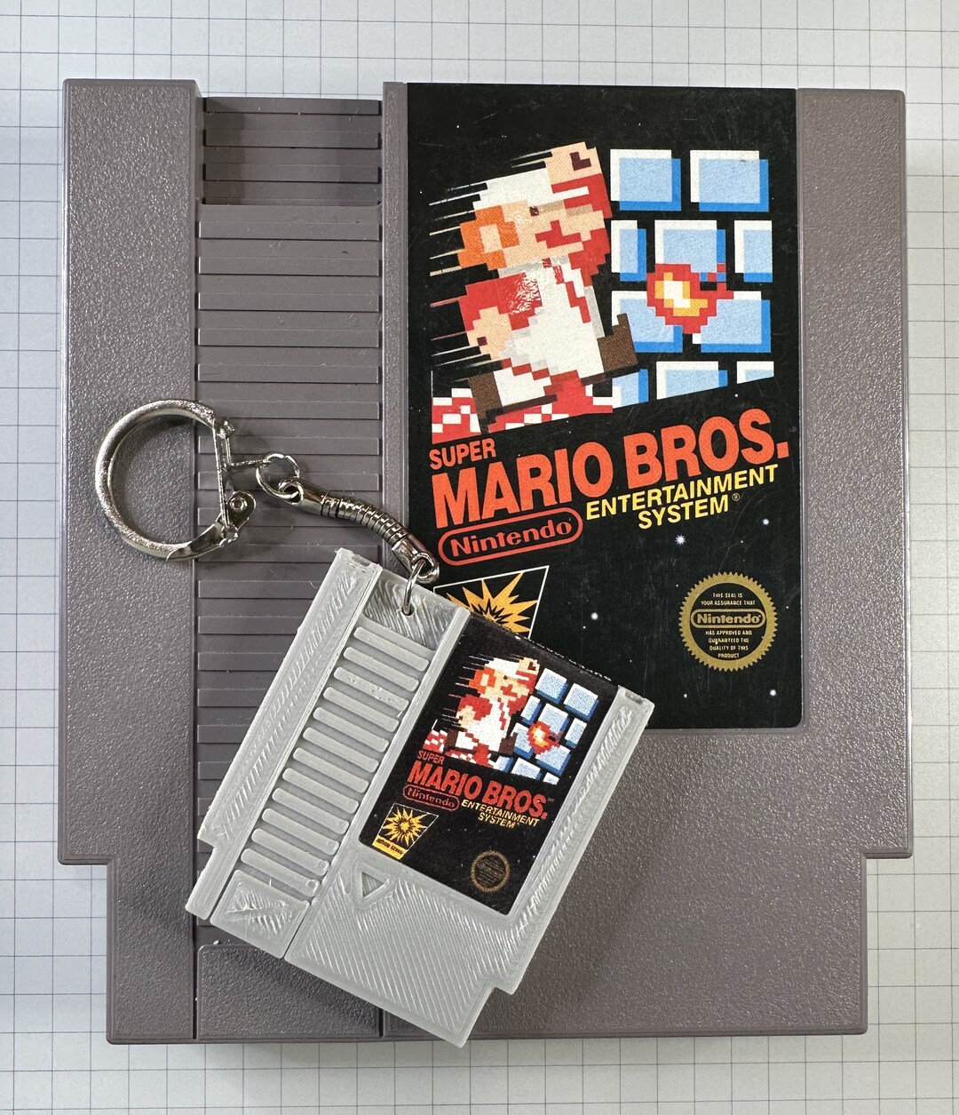 3D Printed NES Super Mario Bros. Key Chain Your Choice Super Mario 1, 2 ...