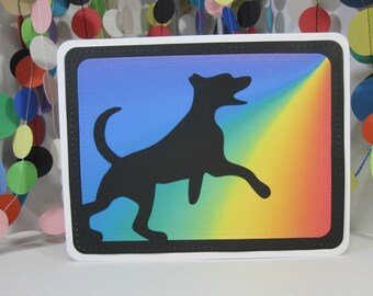 Rainbow Bridge Dog Sympathy Card