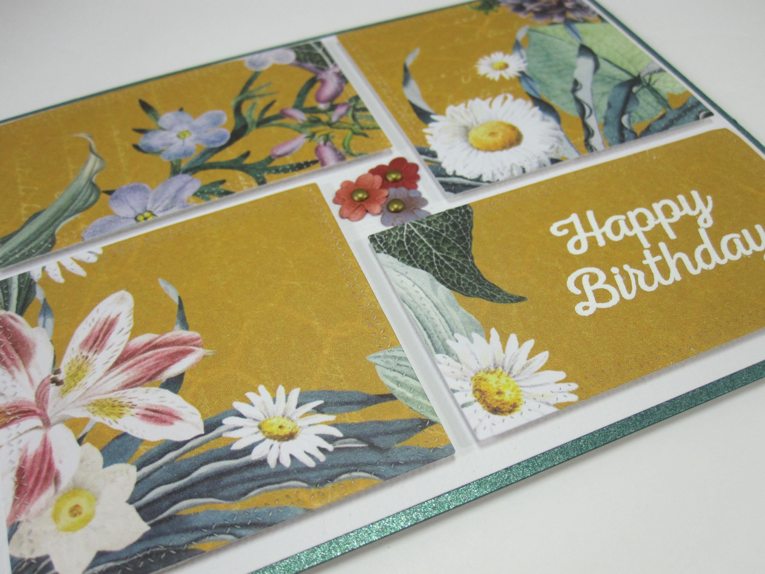 Daisy Birthday Card Spring Floral Birthday Flowers Yellow Happy ...