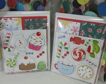 DIY Christmas Card Making Kit: Makes 3 Adorable Festive Treat Cards
