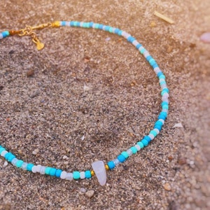 Collar de cuentas de semillas Wave Break