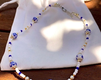 Santorini Seed Bead Necklace