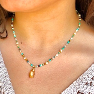 Saltwater Seed Bead Necklace