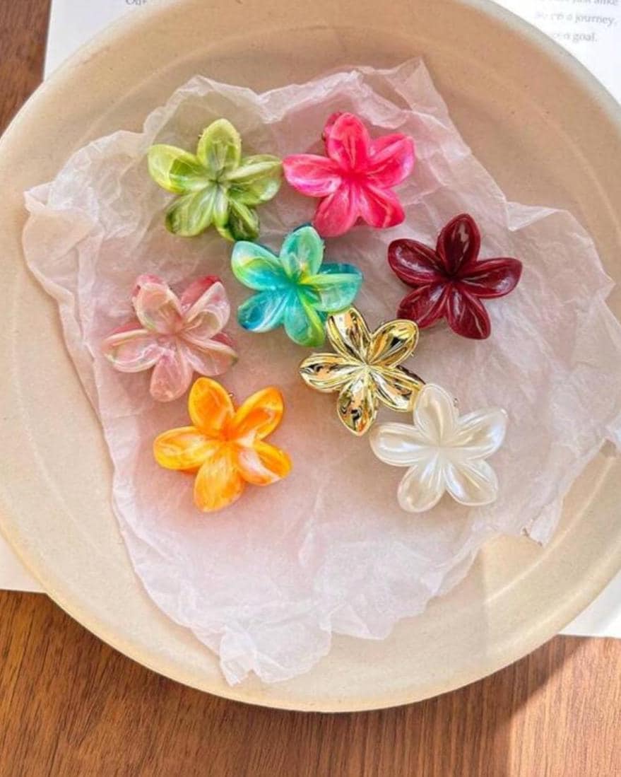 Flower claw clip - Etsy 日本