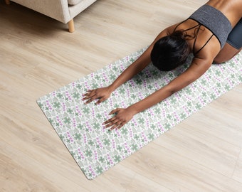 Tapis de yoga imprimés personnalisés Personnalisez votre pratique avec des designs uniques, du confort et du soutien-Tapis de yoga de créateurs tendance et fonctionnels pour femmes