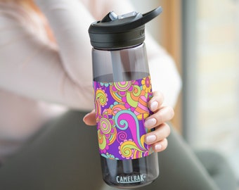 Gymnast Flower Water Bottle: Leakproof, BPA-Free, Ideal for Fitness Enthusiasts - CamelBak Quality! Stylish Design for Your Active Lifestyle