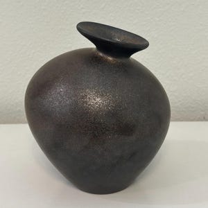Japanese Ceramic Vase, Ikebana Flower Holder, Traditional Pottery Decor, Zen Aesthetic Home Accent, Handmade Wabi Sabi Vase