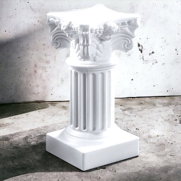 Mini Roman Pillar, Small Coliseum Pillar, Pillar Candle Holder, Miniature Coliseum Pillar, Miniature Greek Decor, Miniature Greek Figurine