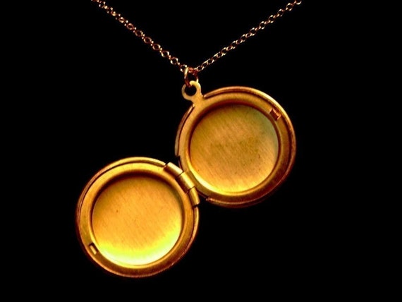 The Basic Gold Round Locket Necklace - image 3
