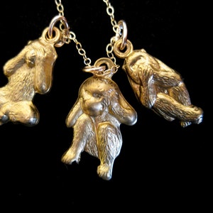 Three Wise Monkeys Necklace, Speak No, Hear No, See No Evil image 4