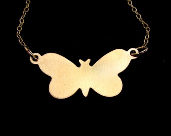 This is Awkward Butterfly Necklace