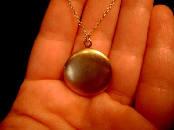 The Basic Gold Round Locket Necklace - image 4