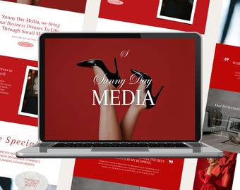 Modello di sito web per social media manager / pagina di destinazione Canva