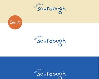 Sourdough Logo Kit, Sourdough Bakery Branding | Canva Editable, Digital Download