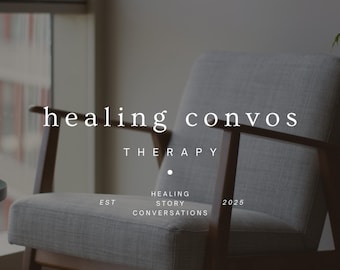 Modelli di logo per terapisti, loghi per servizi di consulenza, branding per consulenti (download digitale)